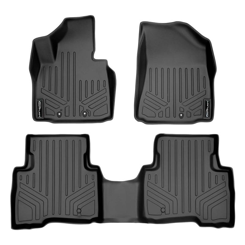 SMARTLINER Passgenaue Fußmatten 2-reihig Set schwarz für Kia Sorento 2014-2015 - alle Modelle von SMARTLINER