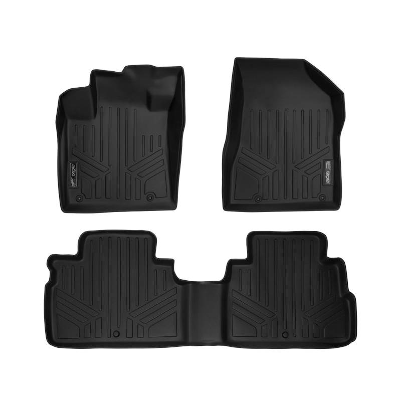 SMARTLINER Passgenaue Fußmatten 2-reihig Set schwarz für Nissan Murano 2015-2017 von SMARTLINER