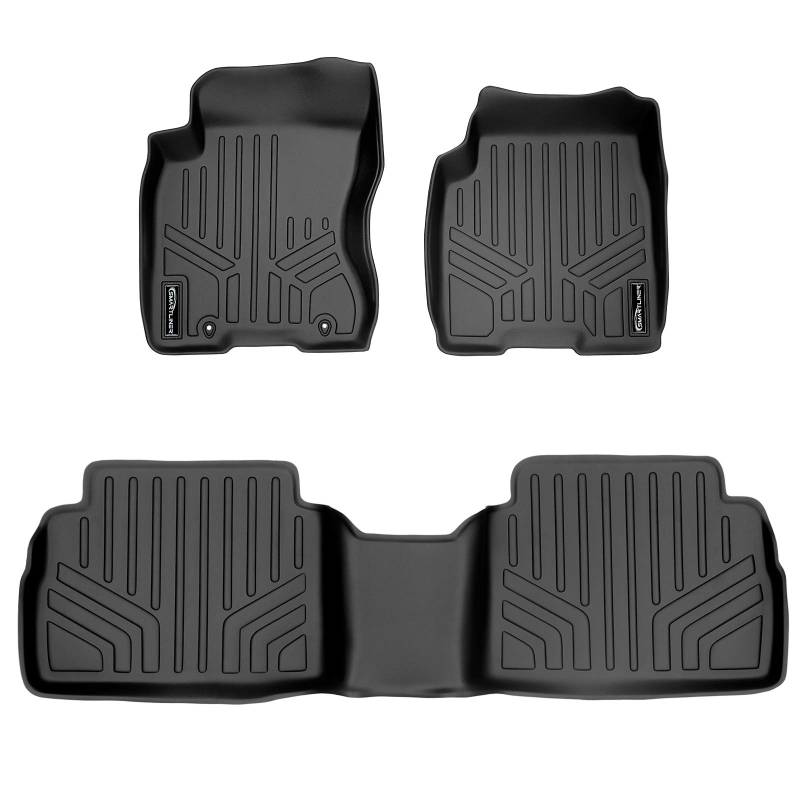 SMARTLINER Passgenaue Fußmatten 2-reihig Set schwarz für Nissan Rogue 2008-2013 2014-2015 Rogue Select von SMARTLINER