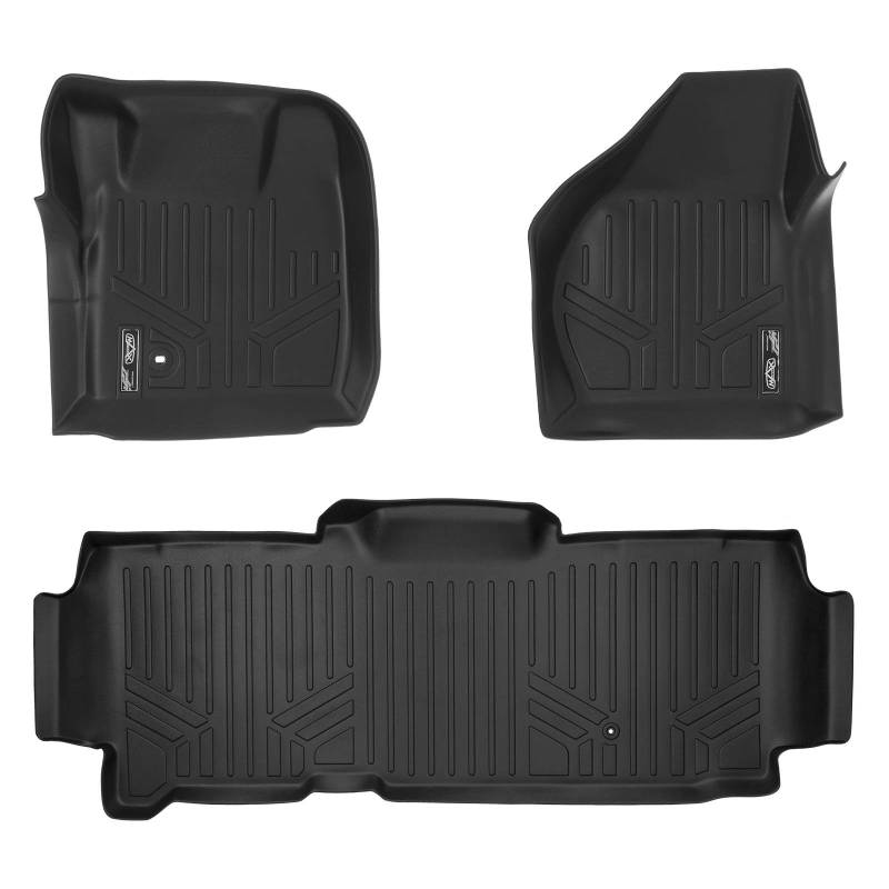 SMARTLINER Passgenaue Fußmatten 2-reihig schwarz für Ford F-250 / F-350 Super Duty SuperCab 2008-2010 von SMARTLINER