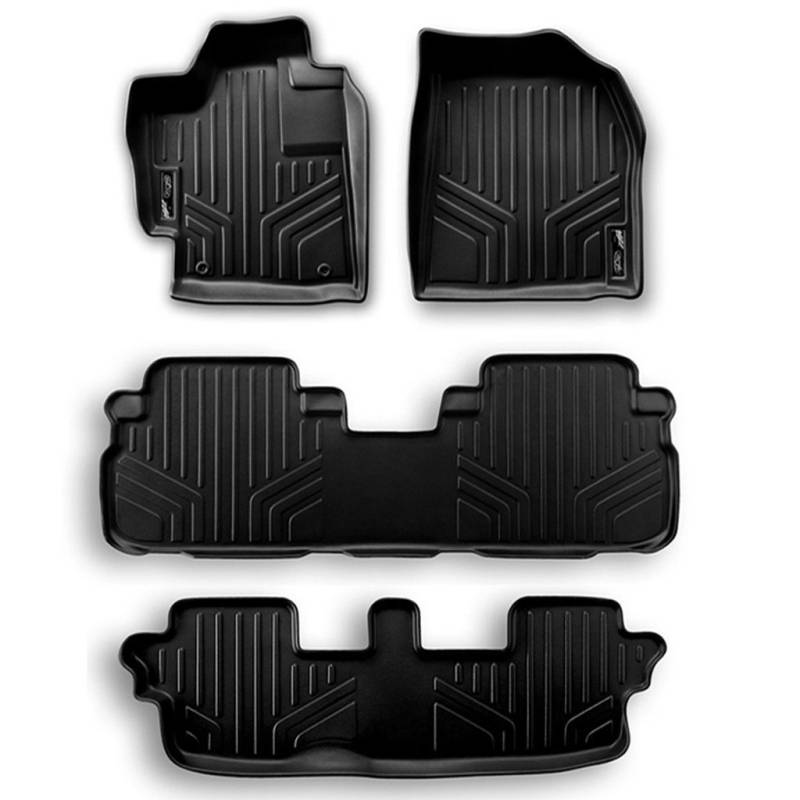 SMARTLINER Passgenaues 3-reihiges Fußmatten-Set, kompatibel mit Chevrolet Tahoe/GMC Yukon 2021–2023 mit 2. Sitzreihe von SMARTLINER
