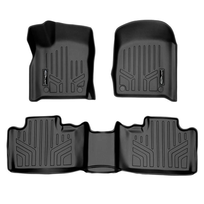 SMARTLINER - SA0315/B0071 Passgenaue Fußmatten 2-reihig Set schwarz für Jeep Grand Cherokee/Dodge Durango 2016-2021 von SMARTLINER