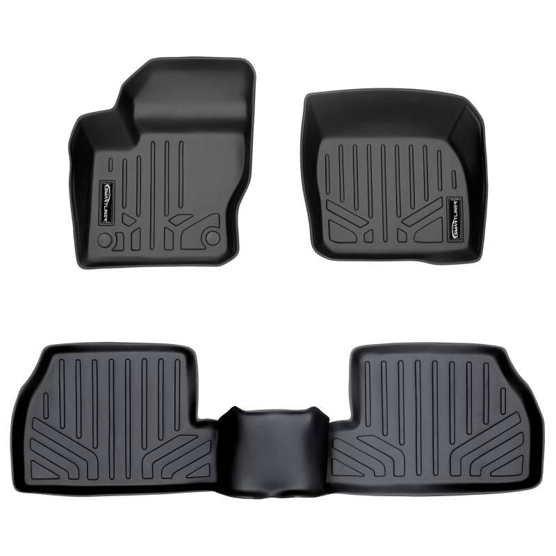 SMARTLINER passgenaue Fußmatten 2-reihig Liner Set schwarz für Ford Focus 2012–2018 (Keine RS-Modelle) von SMARTLINER