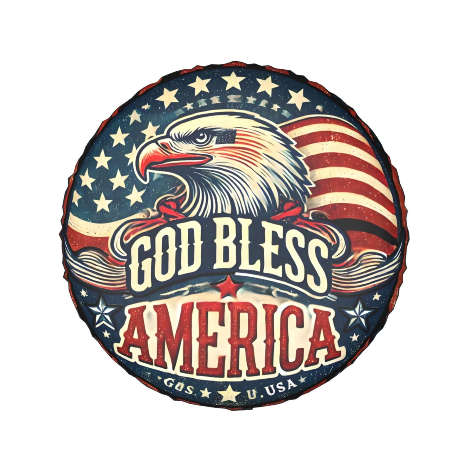 God Bless America Patriotische USA Winddichte Abdeckung für LKW/SUV, 38,1 cm God Bless America Patriotische USA Winddichte Abdeckung für LKW/SUV, 38,1 cm von SMAZDFXX
