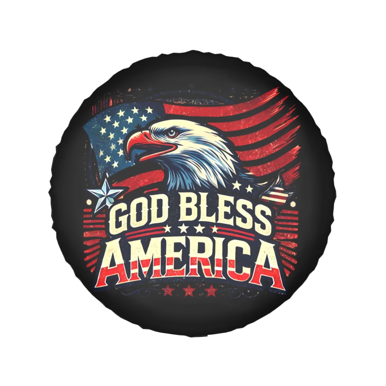 God Bless America Patriotische USA Winddichte Abdeckung für LKW/SUV, 38,1 cm God Bless America Patriotische USA Winddichte Abdeckung für LKW/SUV, 38,1 cm von SMAZDFXX