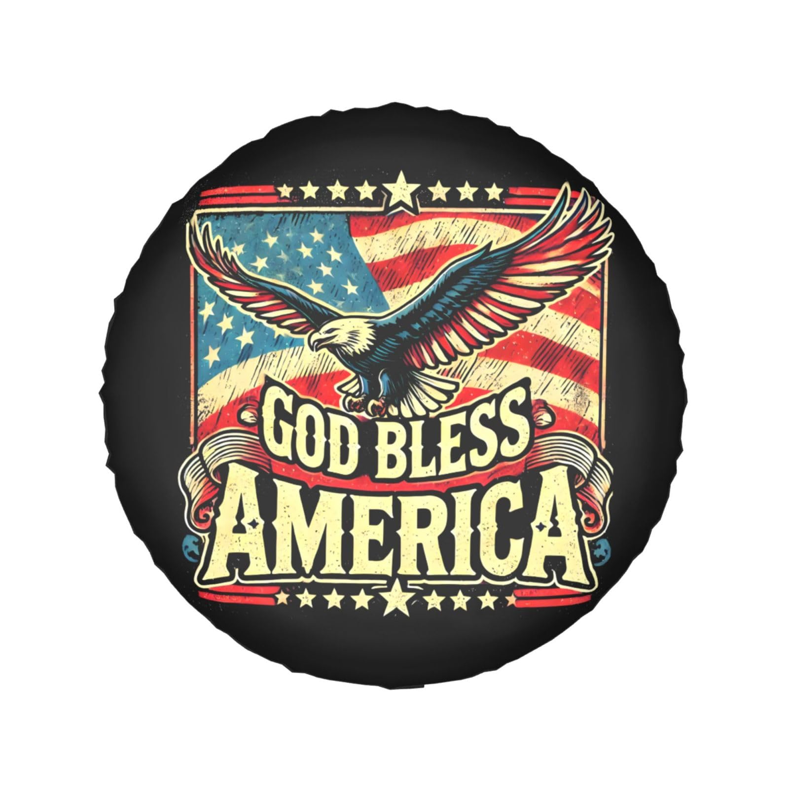 God Bless America Patriotische USA Winddichte Abdeckung für LKW/SUV, 38,1 cm God Bless America Patriotische USA Winddichte Abdeckung für LKW/SUV, 38,1 cm von SMAZDFXX
