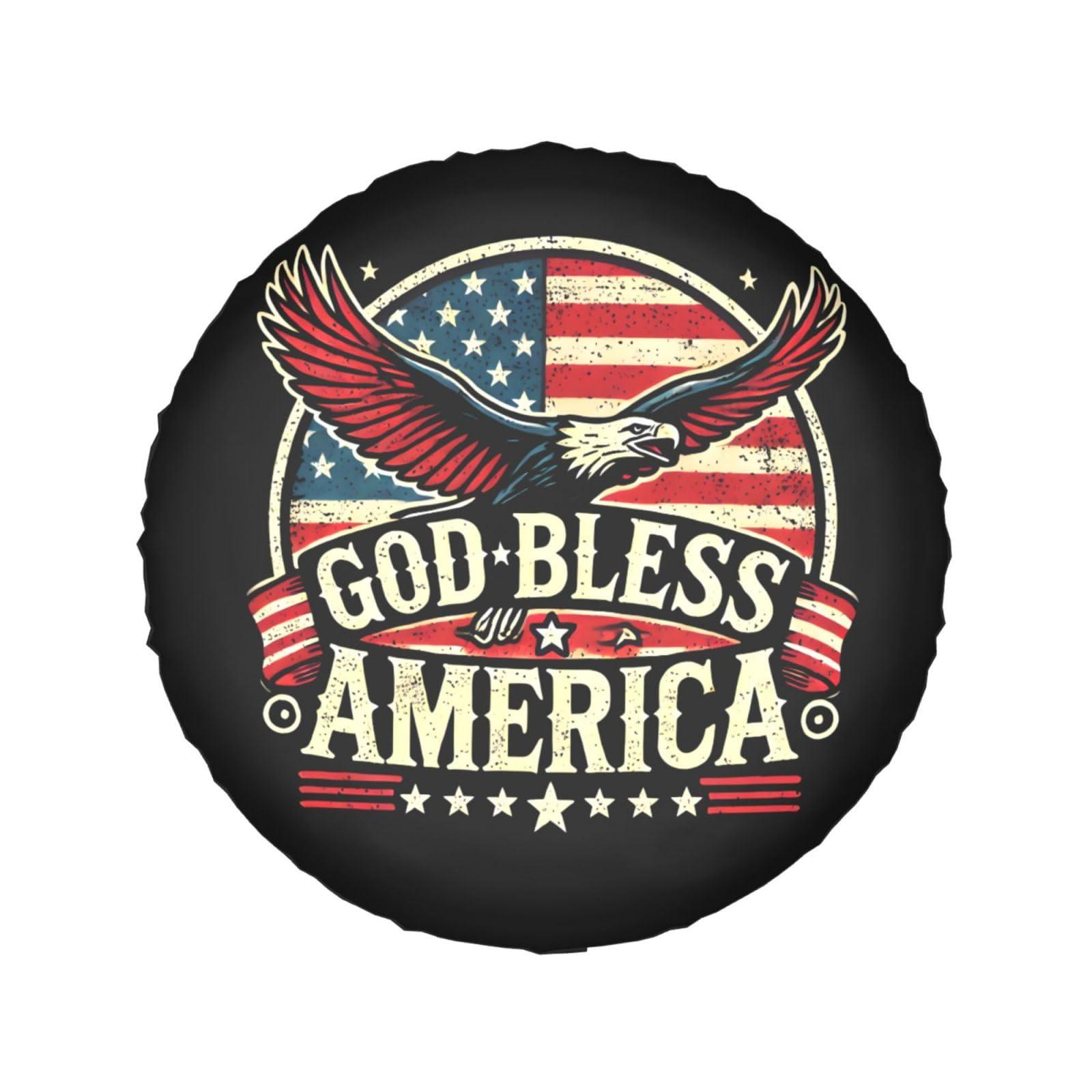 God Bless America Patriotische USA Winddichte Abdeckung für LKW/SUV, 38,1 cm God Bless America Patriotische USA Winddichte Abdeckung für LKW/SUV, 38,1 cm von SMAZDFXX