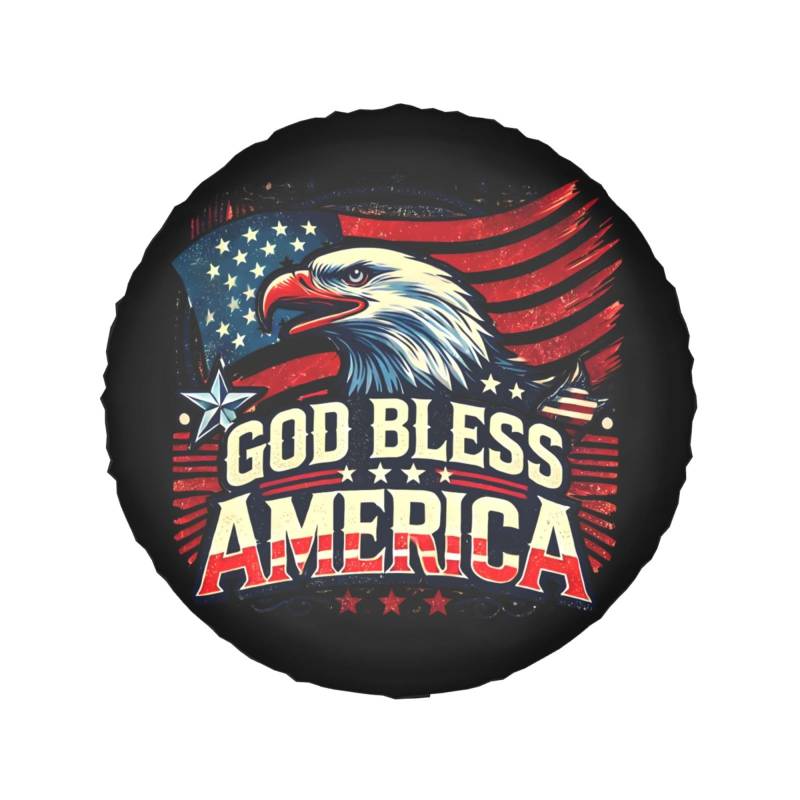 God Bless America Patriotische USA Winddichte Abdeckung für LKW/SUV, 38,1 cm von SMAZDFXX