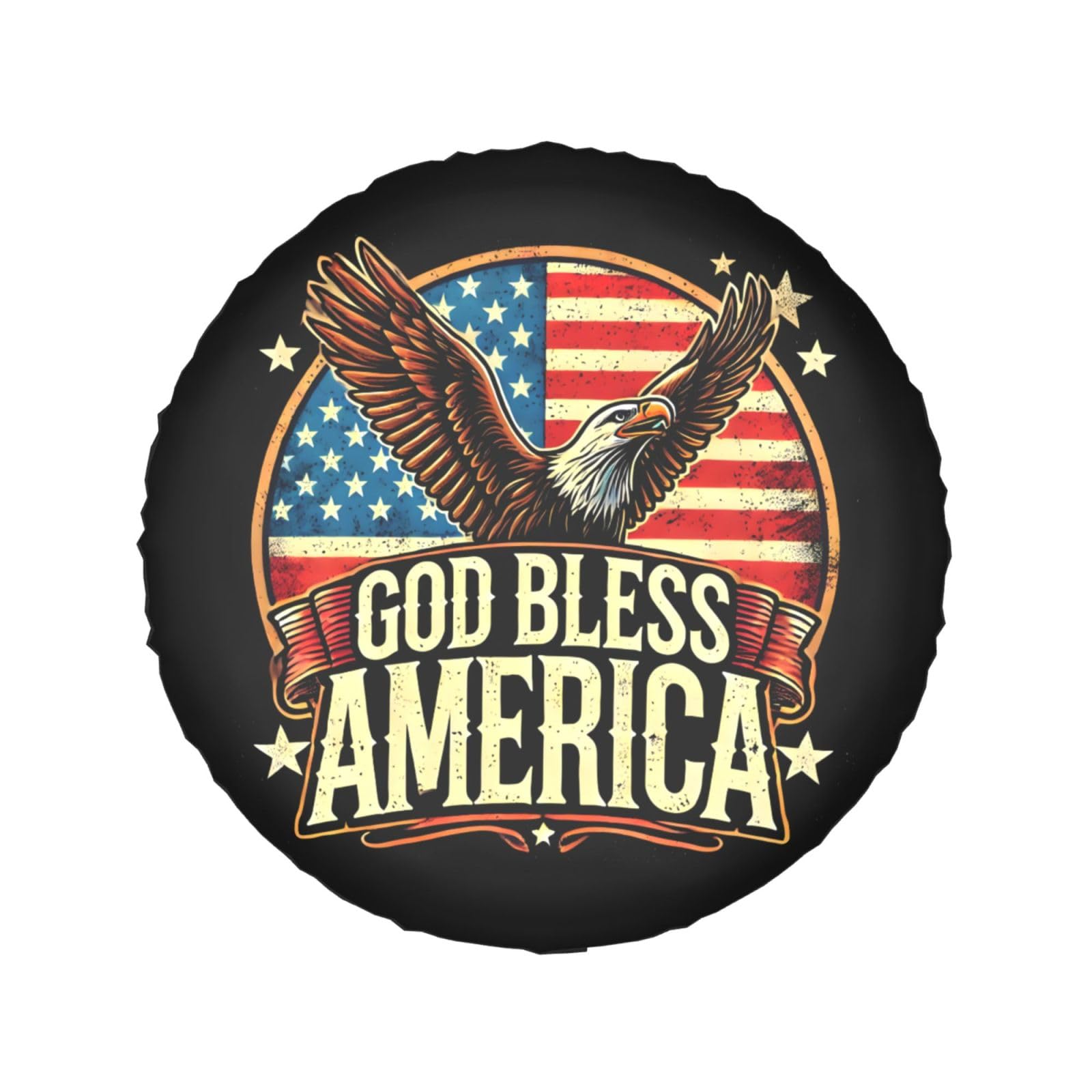 God Bless America Patriotische USA Winddichte Abdeckung für LKW/SUV, 38,1 cm God Bless America Patriotische USA Winddichte Abdeckung für LKW/SUV, 38,1 cm von SMAZDFXX