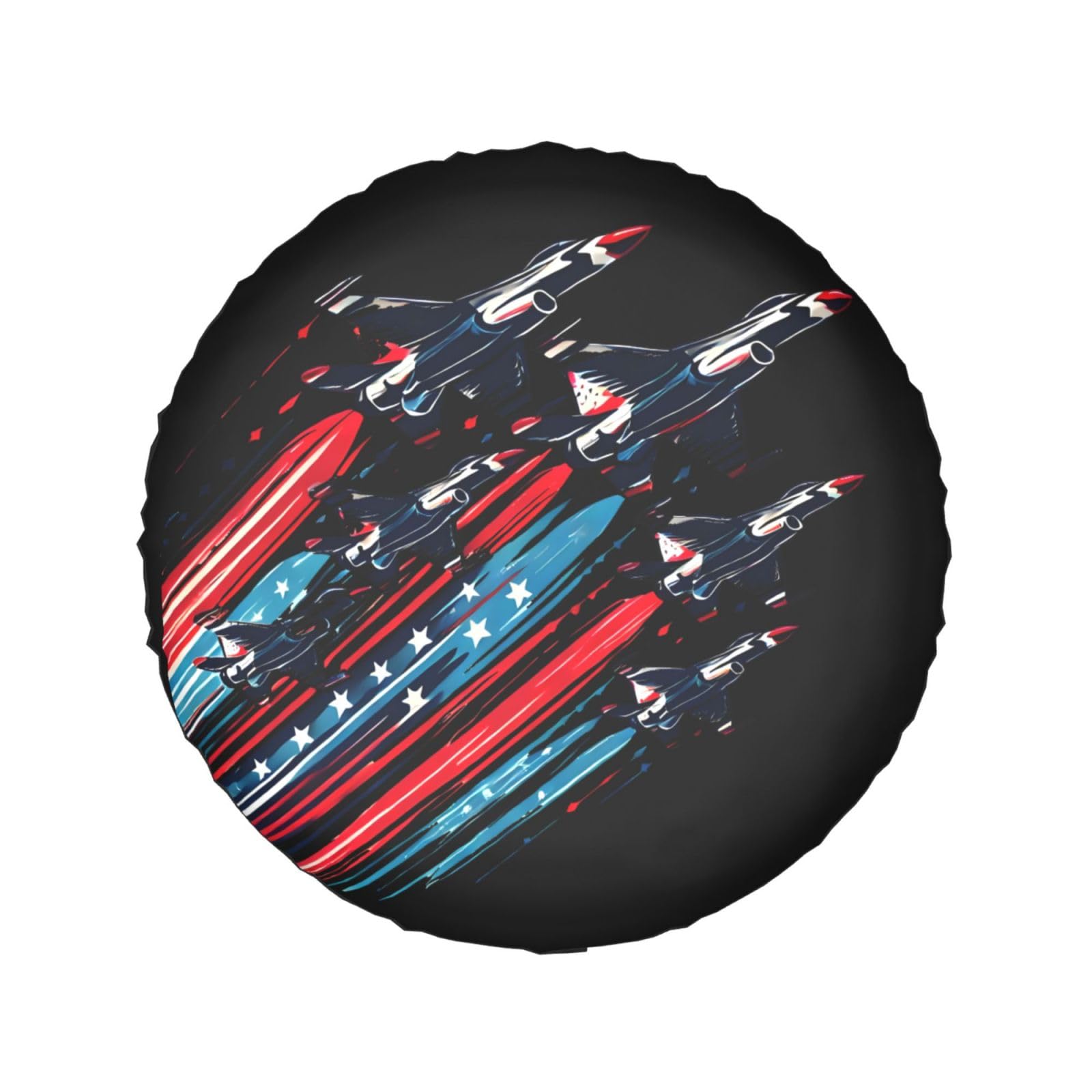 Winddichte Abdeckung mit amerikanischer Flagge, Kampfjet-Trail, für LKW und SUV, 38,1 cm Winddichte Abdeckung mit amerikanischer Flagge, Kampfjet-Trail, für LKW und SUV, 38,1 cm von SMAZDFXX