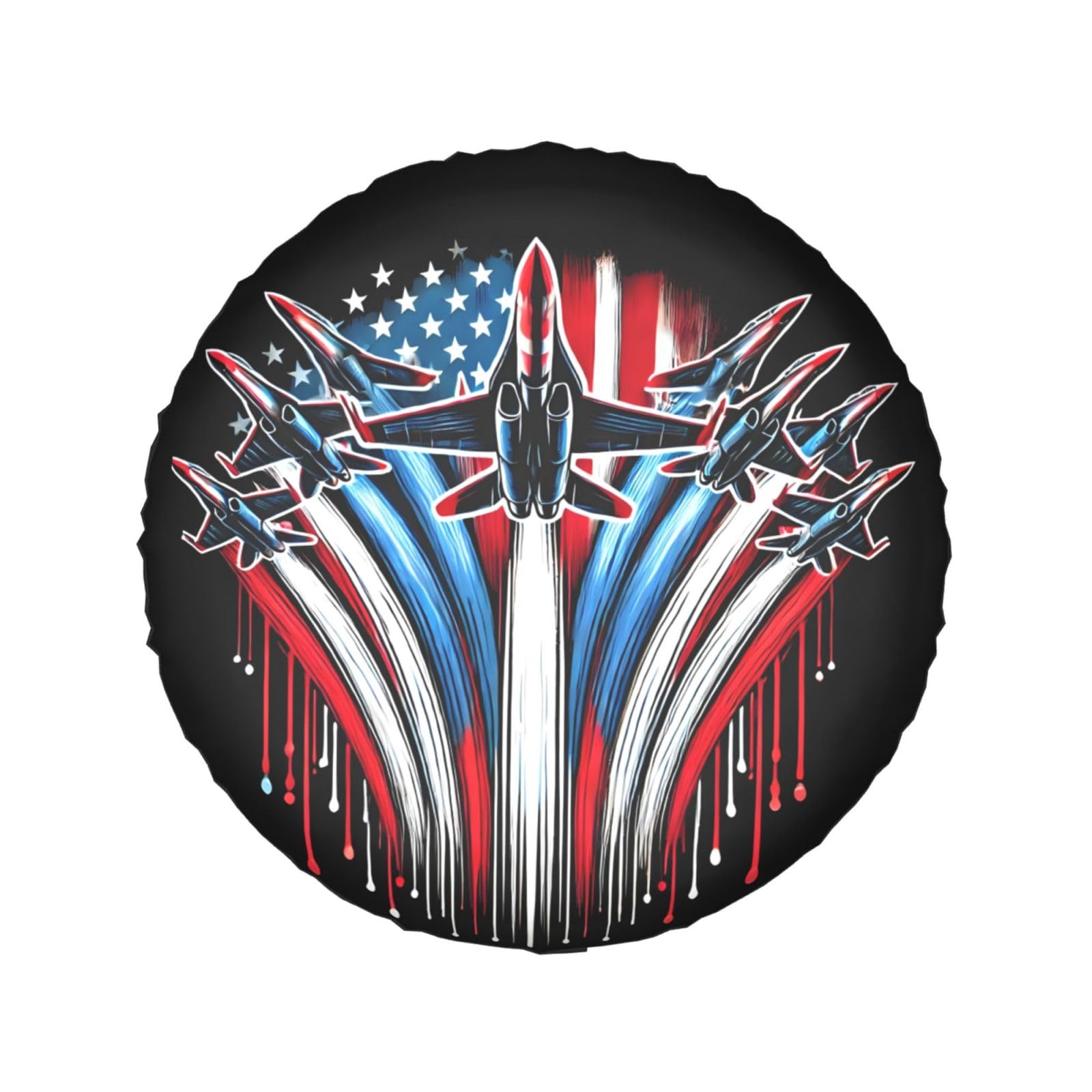 Winddichte Abdeckung mit amerikanischer Flagge, Kampfjet-Trail, für LKW und SUV, 38,1 cm Winddichte Abdeckung mit amerikanischer Flagge, Kampfjet-Trail, für LKW und SUV, 38,1 cm von SMAZDFXX