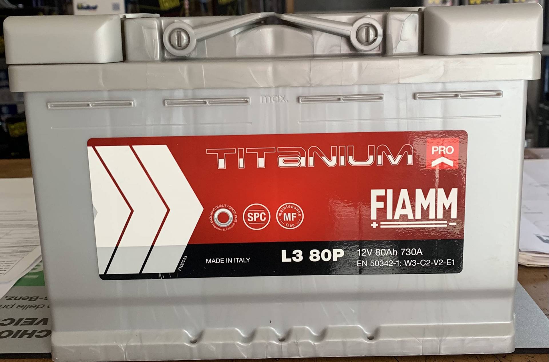 Batterie Fiamm L380p Titanium Pro 80 Ah 730 A DX von SMC