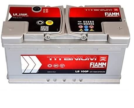 FIAMM Titanium Plus Autobatterie, 100 Ampere, Anlauf, 870A, EN von SMC