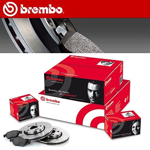 SMC Brembo Kit Bremsscheiben + Bremsbeläge für vorne 09.8695.14 + P61066 von SMC