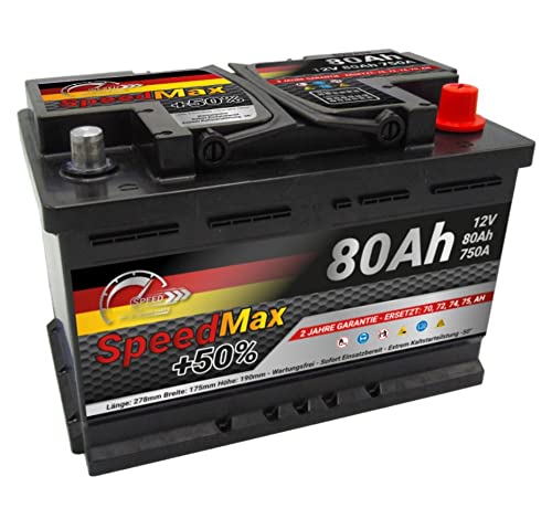 Autobatterie Speed Max ersetzt (80 Ah) von SMC