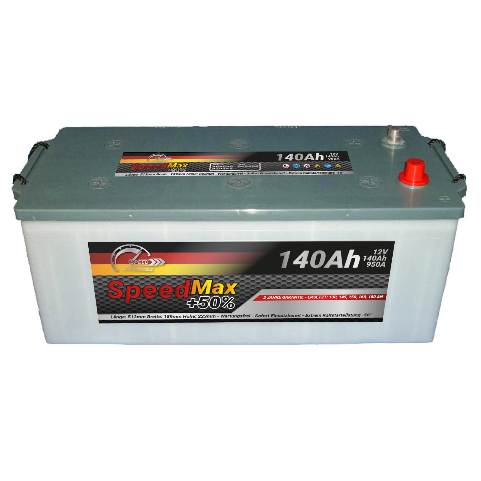 Starterbatterie Speed Max LKW 140Ah 950A 12V von SMC