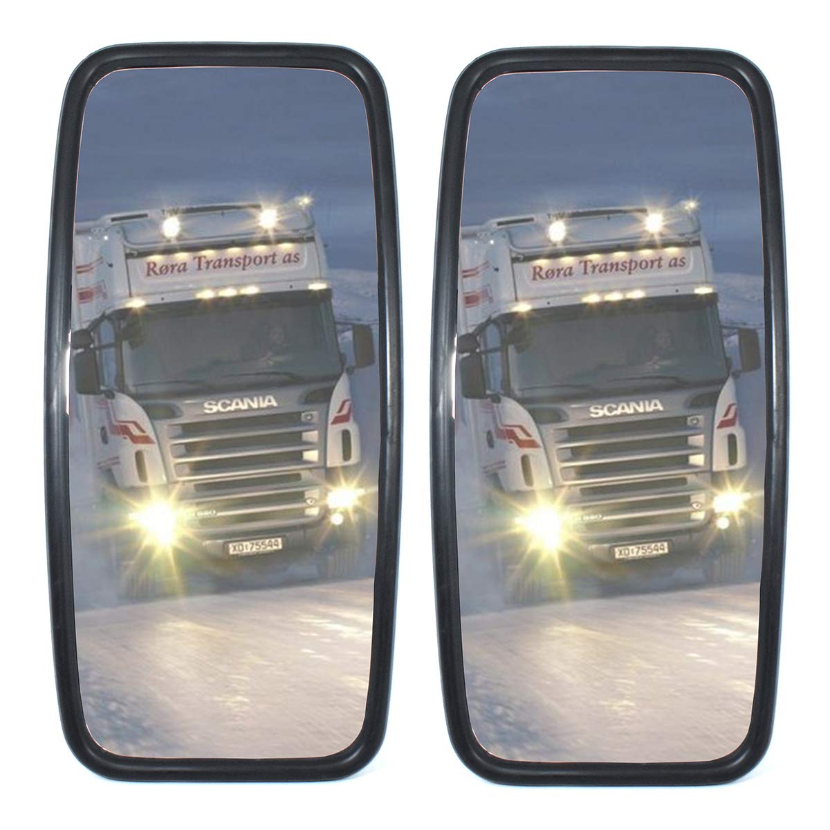 2x LKW- Transporter- Bus Spiegel universal 420mm x 200mm von SME