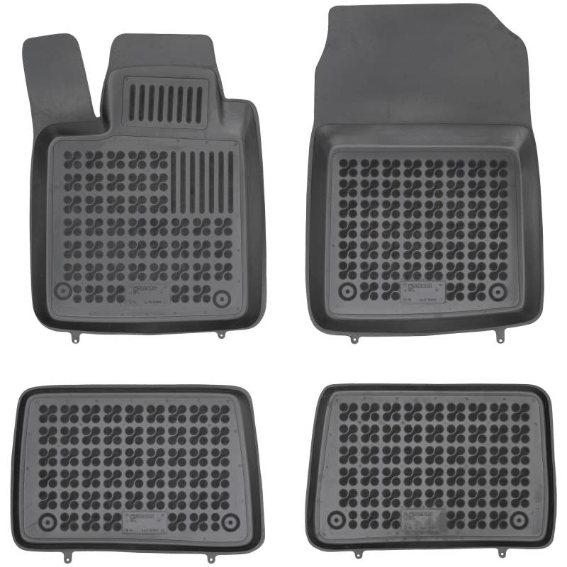SMK Auto fußmatten gummimatten passt für Renault Twingo II 2007-2014 fussmatten Auto für alle Jahreszeiten, die vor Schmutz und Dreck schützt fußmatten Auto von SMK