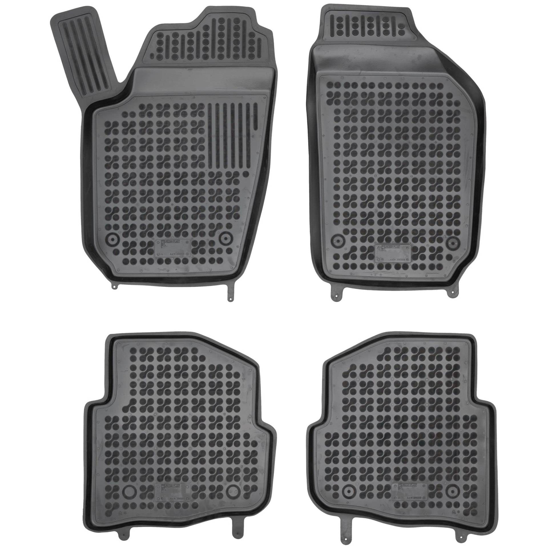 SMK Auto fußmatten gummimatten passt für SEAT Ibiza III 2002-2008 fussmatten Auto für alle Jahreszeiten, die vor Schmutz und Dreck schützt fußmatten Auto SMK Auto fußmatten gummimatten passt für SEAT Ibiza III 2002-2008 fussmatten Auto für alle Jahreszeiten, die vor Schmutz und Dreck schützt fußmatten Auto von SMK