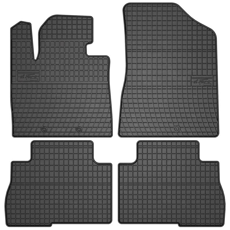 SMK Gummimatten auto fußmatten Satz passend für Kia Sorento II 2012-2014 Erleben Sie einen neuen Standard des Reisens mit rutschfesten auto fussmatten - Mehrjahres- auto teppiche für alle Straßenverhä von SMK