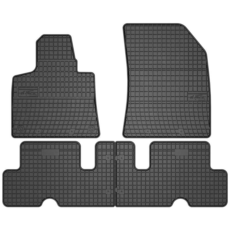 SMK Gummimatten auto fußmatten Satz passend für Citroen C4 Picasso II 2013-2019 Erleben Sie einen neuen Standard des Reisens mit rutschfesten auto fussmatten - Mehrjahres- auto teppiche für alle Straß von SMK