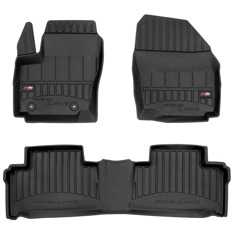 SMK Gummimatten auto fußmatten Satz passend für Ford S-Max I 2006-2014 Erleben Sie einen neuen Standard des Reisens mit rutschfesten auto fussmatten - Mehrjahres- auto teppiche für alle Straßenverhält von SMK