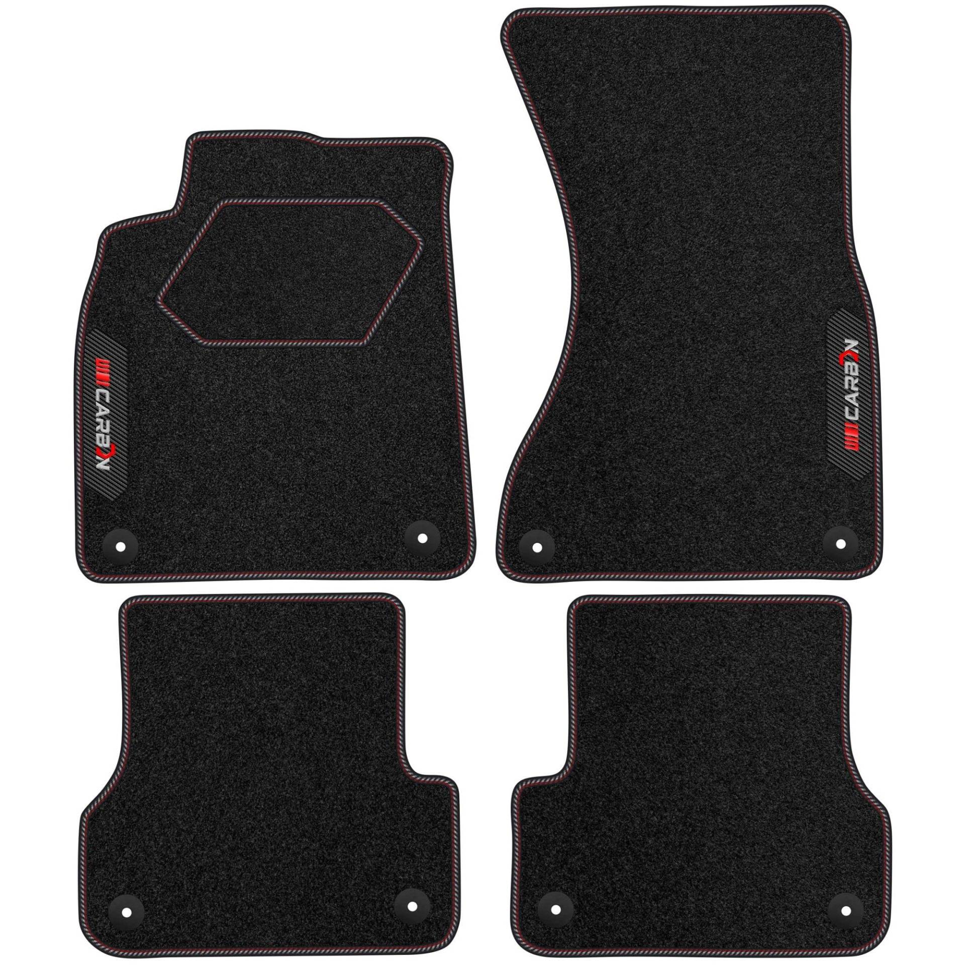 SMK Personalisierte Velours-Fußmatten Carbon Series passend für Audi A6 C7 2010-2017 - Premium, Carbon, Rot Frischen Sie den Look Ihres Autos mit Velours-Fußmatten im hochmodernen Carbonfaser-Design a SMK Personalisierte Velours-Fußmatten Carbon Series passend für Audi A6 C7 2010-2017 - Premium, Carbon, Rot Frischen Sie den Look Ihres Autos mit Velours-Fußmatten im hochmodernen Carbonfaser-Design a von SMK