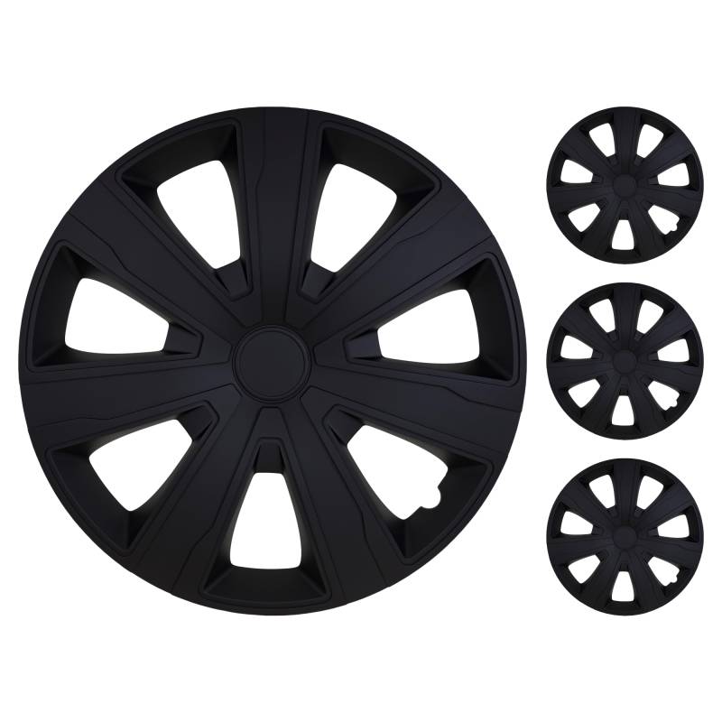 SMK Set 4er Radkappen 14 Zoll - Lachen Sie über Kratzer mit diesen flexiblen, leichten Radkappen 14 Zoll. Einfache Installation, Keine Werkzeuge erforderlich, Schutz vor Verblassen! von SMK