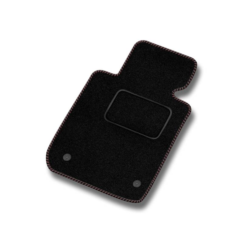 SMK Velours Standard Fahrermatte 1-teilig passend für Toyota Aygo I 2005-2014 - Standard, Gewebt, Braun Fahrerseite - Erleben Sie neuen Fahrkomfort mit einem Velours- Fahrermatte passend für Ihr AUT von SMK