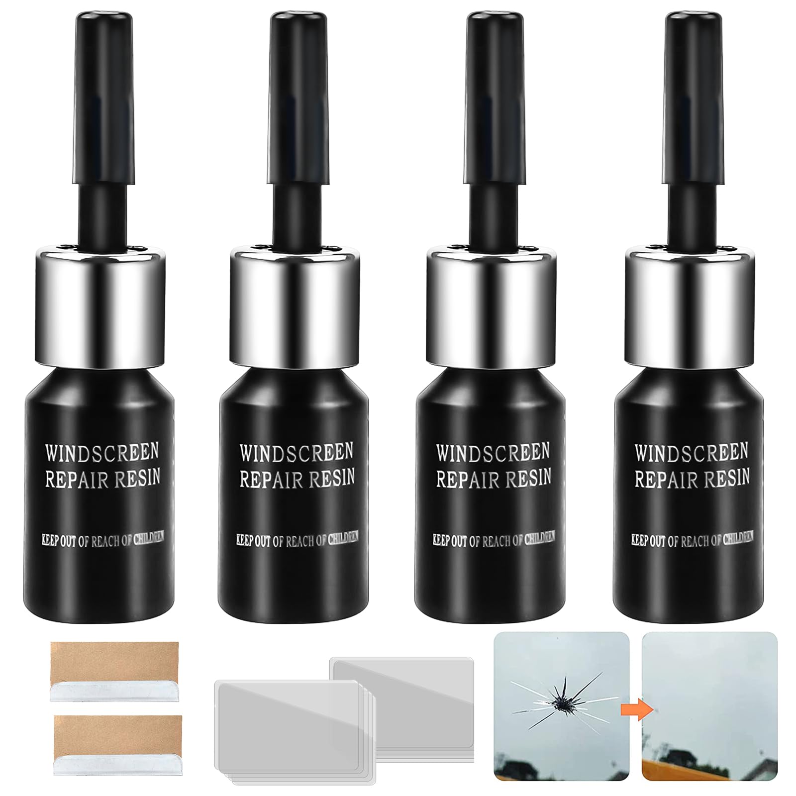 Windschutzscheibe Reparaturset 4 Stück Steinschlag Reparaturset Windschutzscheibe Glas Reparatur Set Glasreparaturflüssigkeit Windshield Repair Kit Windshield Repair Kit scheiben reparaturset auto Windschutzscheibe Reparaturset 4 Stück Steinschlag Reparaturset Windschutzscheibe Glas Reparatur Set Glasreparaturflüssigkeit Windshield Repair Kit Windshield Repair Kit scheiben reparaturset auto von SMTelegance