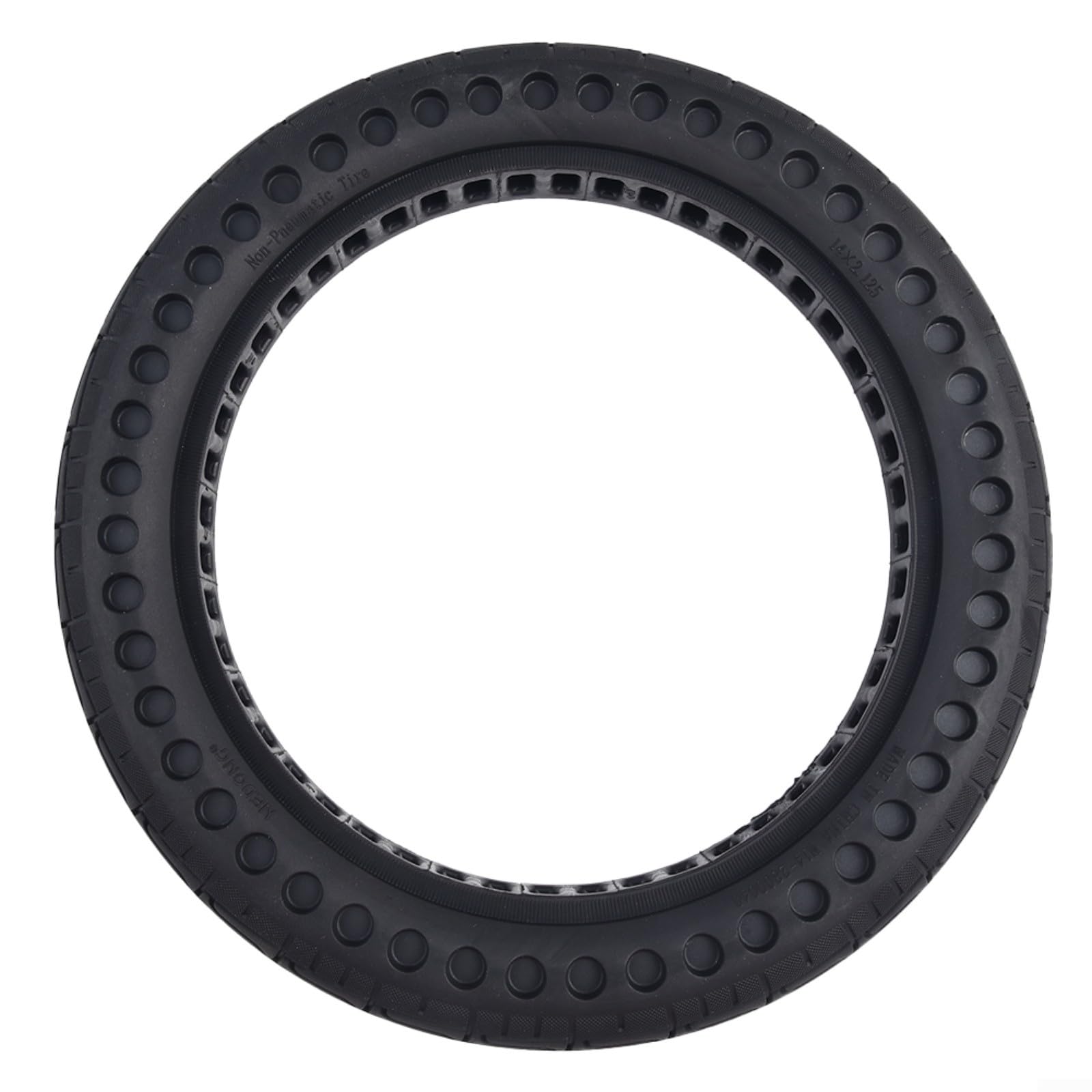 SMZhomeone Elektroroller-Reifen 14 Zoll Vollgummi Feststoffreifen 14x2.125(57-254) Pannensicher von SMZhomeone