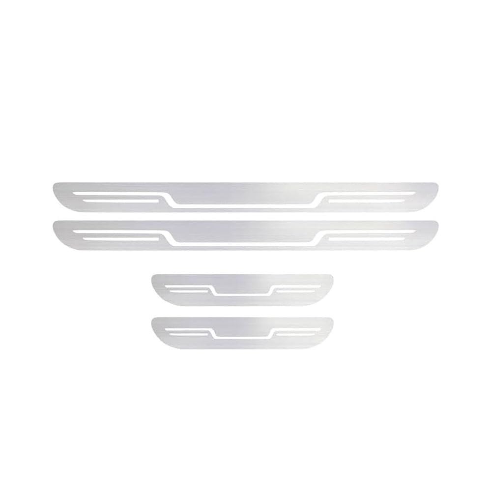 4 Stück Autos Edelstahl Türschwellerleisten Für X2 1 (I) F39 2018-2024, Türschweller Schützer, Schritt Platte Abdeckung Dekoration, Kratzschutz,Silver von SNAHLPER