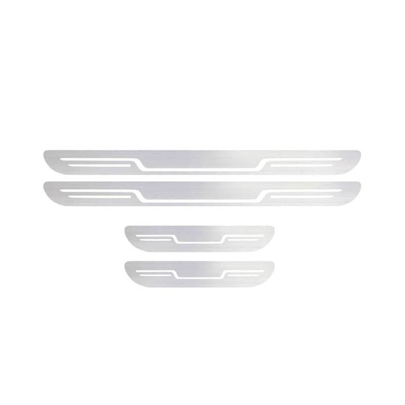 4 Stück Autos Edelstahl Türschwellerleisten Für X2 1 (I) F39 2018-2024, Türschweller Schützer, Schritt Platte Abdeckung Dekoration, Kratzschutz,Silver von SNAHLPER