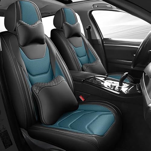 SNAHLPER Autositzbezüge Leder Für Dacia Jogger Extreme/Lodgy 2000-2024, Sitzbezüge Vorne und Hinten 5 Stück, Universal wasserdichte Autositz Protektor, Innenraum,Blue-Deluxe Edition SNAHLPER Autositzbezüge Leder Für Dacia Jogger Extreme/Lodgy 2000-2024, Sitzbezüge Vorne und Hinten 5 Stück, Universal wasserdichte Autositz Protektor, Innenraum,Blue-Deluxe Edition von SNAHLPER