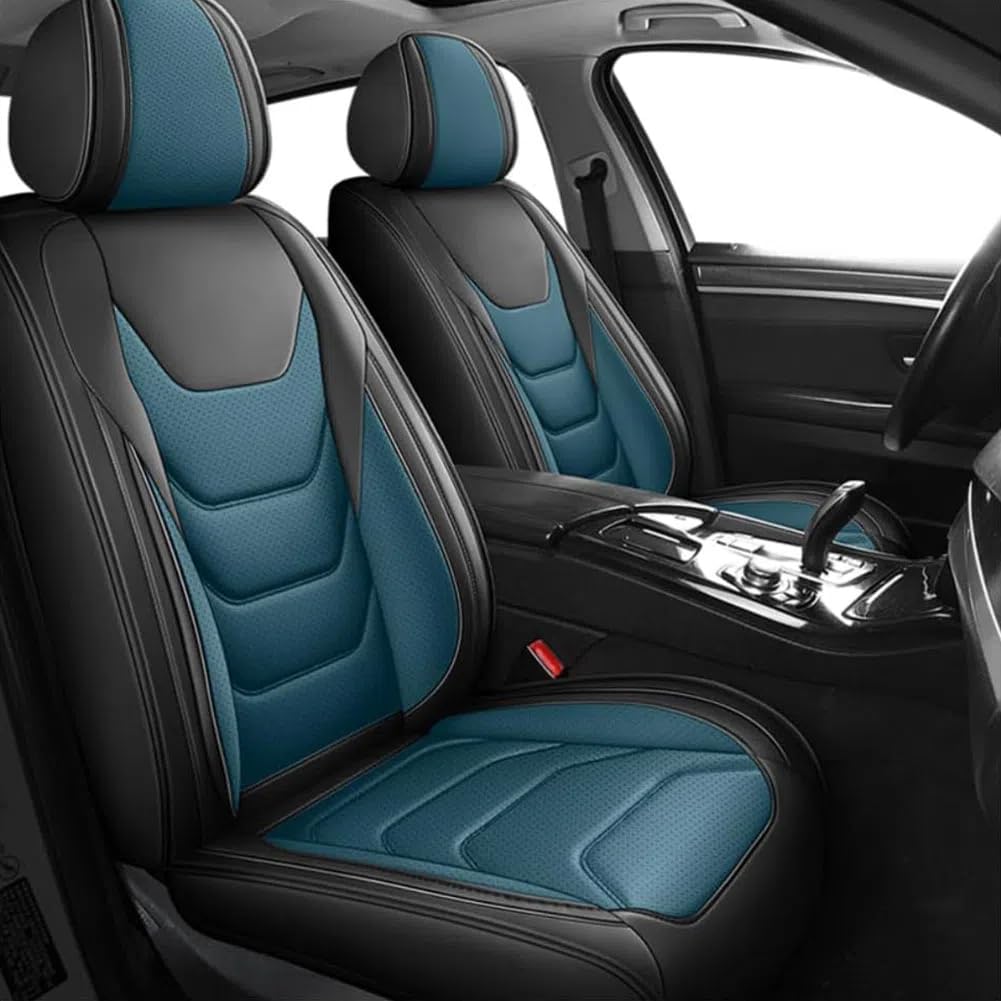SNAHLPER Autositzbezüge Leder Für Ford Ranger Ranger Raptor 2001-2024, Sitzbezüge Vorne und Hinten 5 Stück, Universal wasserdichte Autositz Protektor, Innenraum,Blue-Standard Edition SNAHLPER Autositzbezüge Leder Für Ford Ranger Ranger Raptor 2001-2024, Sitzbezüge Vorne und Hinten 5 Stück, Universal wasserdichte Autositz Protektor, Innenraum,Blue-Standard Edition von SNAHLPER