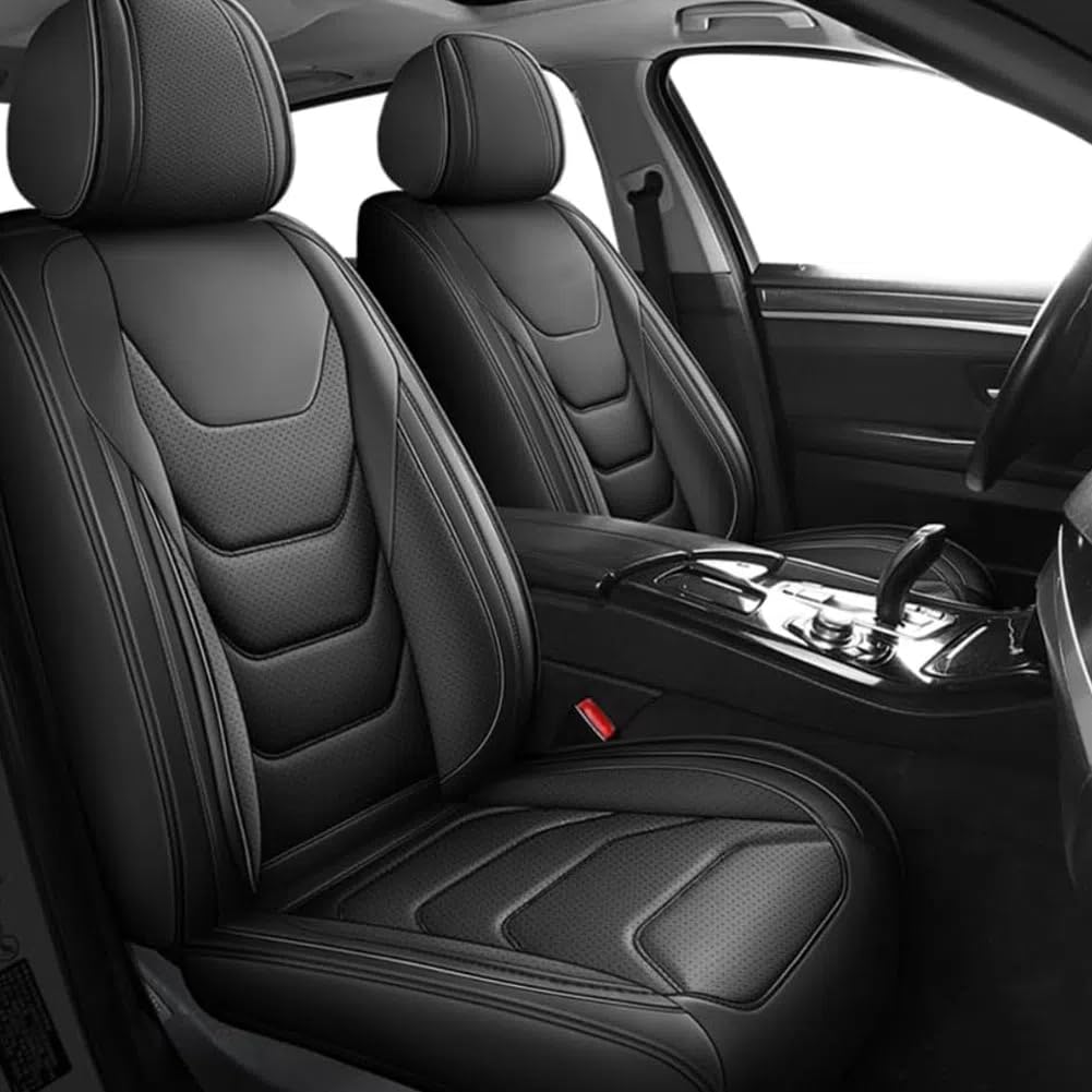 SNAHLPER Autositzbezüge Leder Für Q4 Sportback E-tron SUV 2021 2022 2023 2024 2025, Sitzbezüge Vorne und Hinten 5 Stück, Universal wasserdichte Autositz Protektor, Innenraum,Black-Standard Edition SNAHLPER Autositzbezüge Leder Für Q4 Sportback E-tron SUV 2021 2022 2023 2024 2025, Sitzbezüge Vorne und Hinten 5 Stück, Universal wasserdichte Autositz Protektor, Innenraum,Black-Standard Edition von SNAHLPER