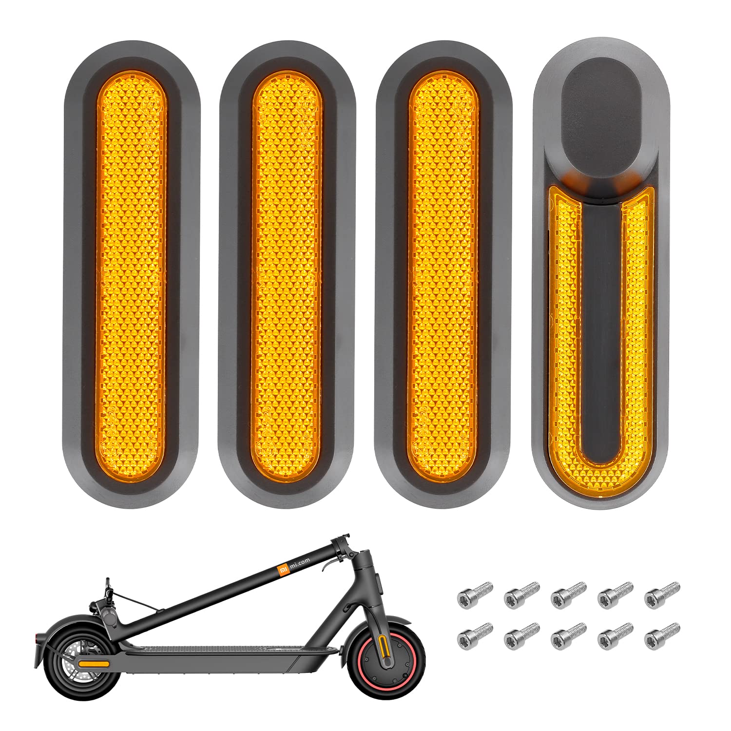 SNOUHAE Reflektierende Hinterradabdeckungen für xiaomi M365 /Pro/Pro 2 /1S /Scooter 3 e Scooter Reflektoren Hinterradabdeckung Reflektierende Schutzabdeckung-Gelb SNOUHAE Reflektierende Hinterradabdeckungen für xiaomi M365 /Pro/Pro 2 /1S /Scooter 3 e Scooter Reflektoren Hinterradabdeckung Reflektierende Schutzabdeckung-Gelb von SNOUHAE