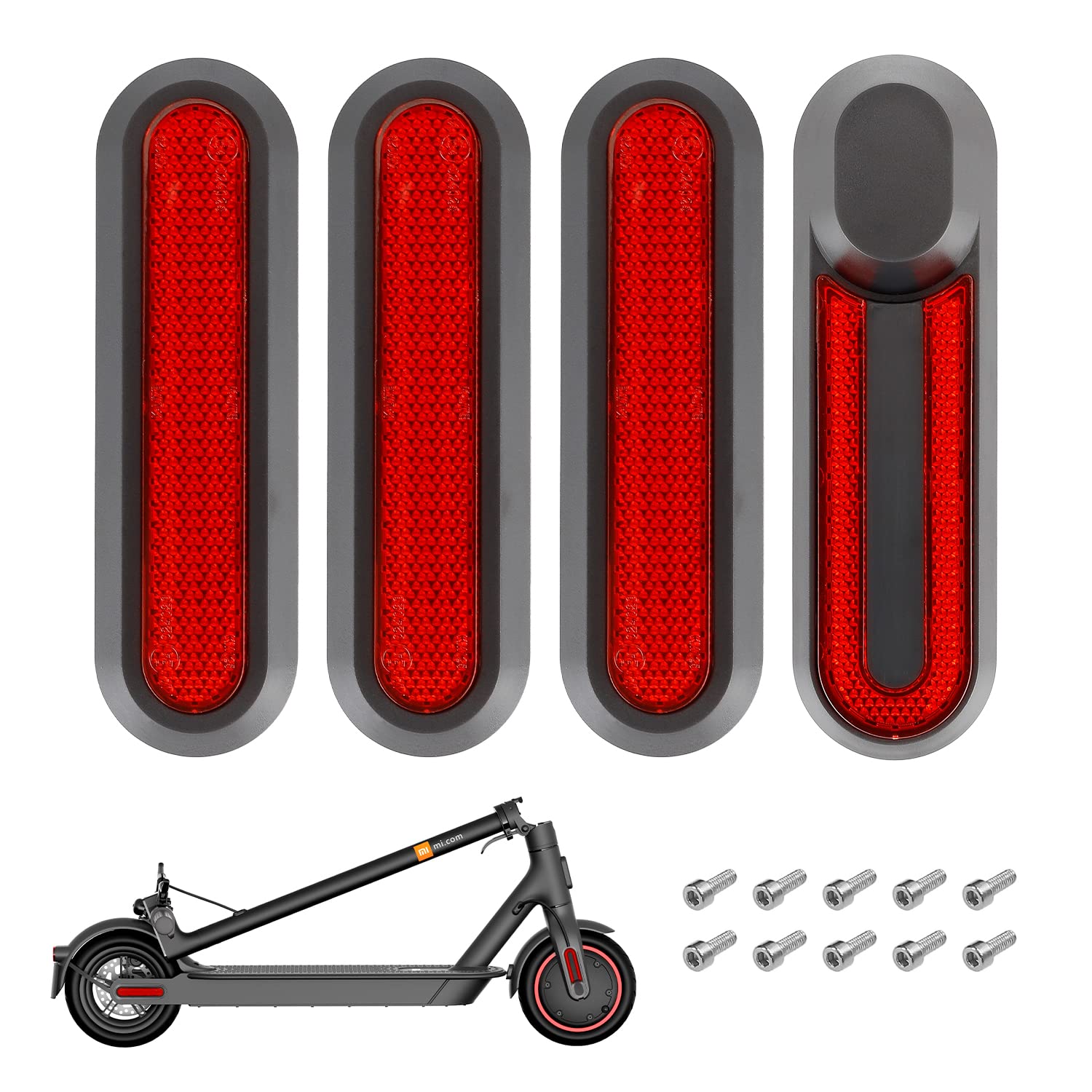 Reflektierende Hinterradabdeckungen für xiaomi M365 /Pro/Pro 2 /1S /Scooter 3 e scooter reflektoren Hinterradabdeckung Reflektierende Schutzabdeckung-Rot Reflektierende Hinterradabdeckungen für xiaomi M365 /Pro/Pro 2 /1S /Scooter 3 e scooter reflektoren Hinterradabdeckung Reflektierende Schutzabdeckung-Rot von SNOUHAE