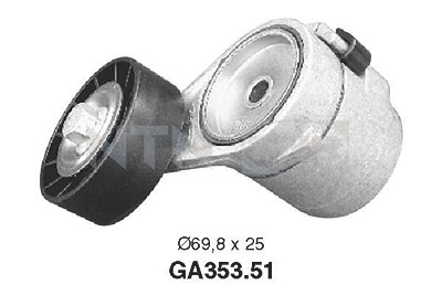 Snr Spannrolle, Keilrippenriemen [Hersteller-Nr. GA353.51] für Chevrolet, Opel, Vauxhall von SNR