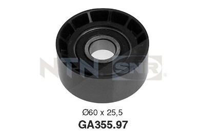 Snr Umlenk-/Führungsrolle, Keilrippenriemen [Hersteller-Nr. GA355.97] für Dacia, Ford, Mitsubishi, Opel, Renault, Suzuki, Vauxhall, Volvo von SNR