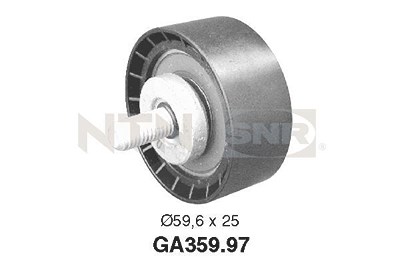 Snr Umlenk-/Führungsrolle, Keilrippenriemen [Hersteller-Nr. GA359.97] für Citroën, Fiat, Peugeot von SNR
