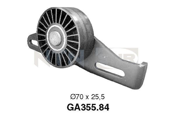Spannrolle, Keilrippenriemen SNR GA355.84 von SNR