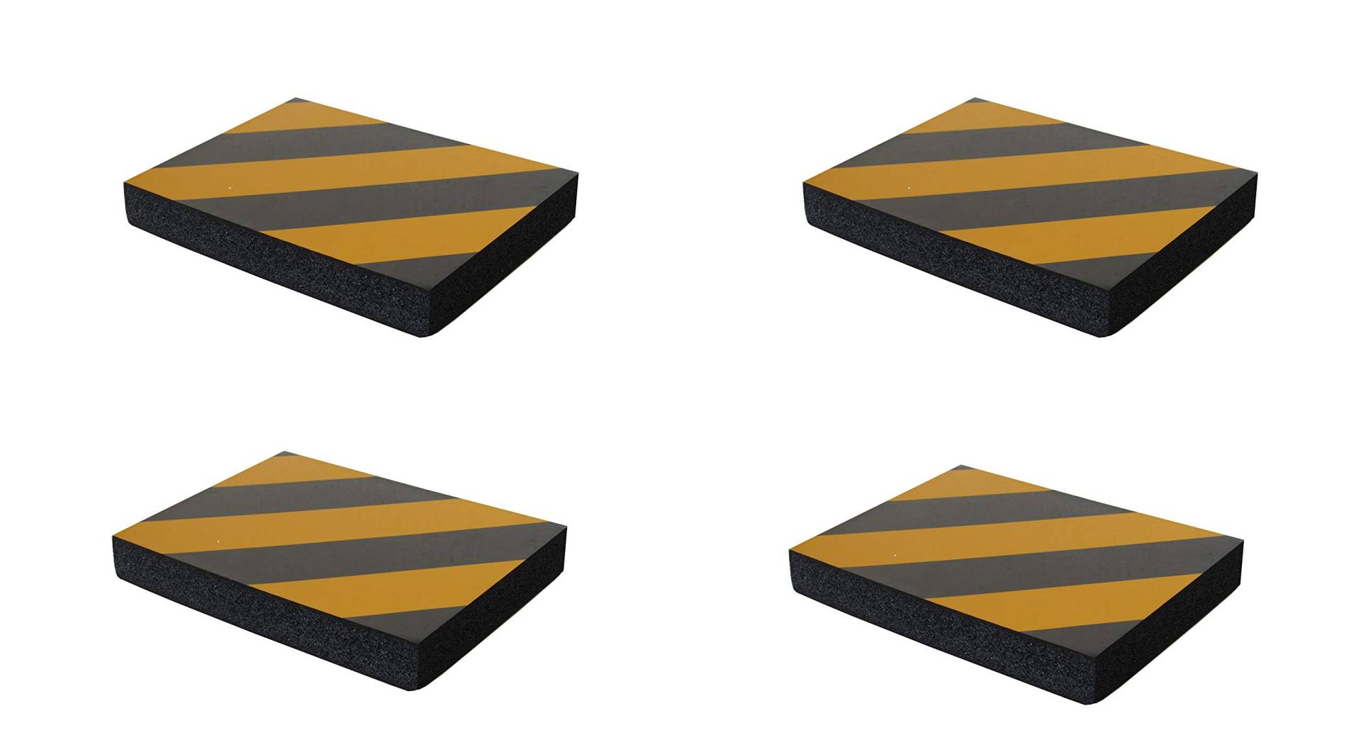 SNS SAFETY LTD Selbstklebenden Stoßdämpfende Schaumstoff Wandplatten für Garagenwand und AutoTür Schutz, 4 Stück (24x18x3 cm, Schwarz Gelb) SNS SAFETY LTD Selbstklebenden Stoßdämpfende Schaumstoff Wandplatten für Garagenwand und AutoTür Schutz, 4 Stück (24x18x3 cm, Schwarz Gelb) von SNS SAFETY LTD