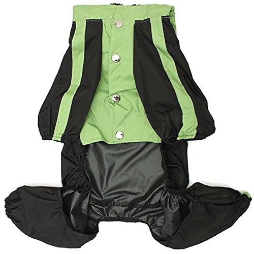 Dog Raincoat - SODIAL(R)Hundemantel Regenmantel Wasserdicht Hundejacke Regenschutz Raincoat, Gruen L von SODIAL(R)