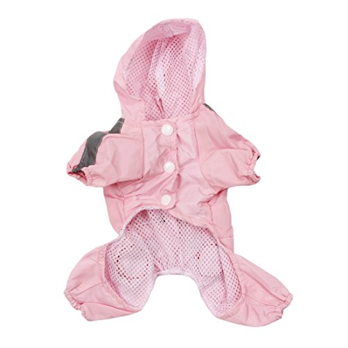 Kleid - SODIAL(R)Wasserdichte Kleidung Kleid Kleid-Mantel-Mantel Hund Katze, Rosa XL von SODIAL(R)