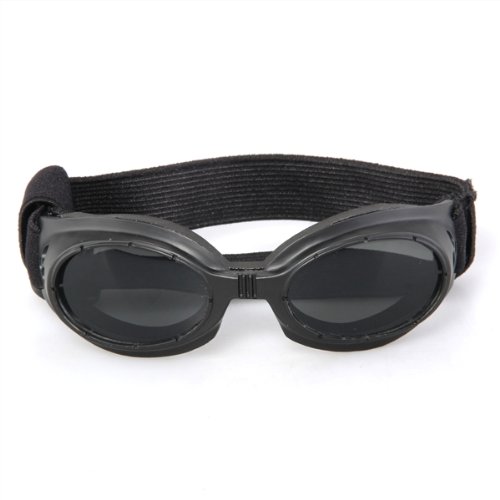 Goggles Sonnenbrille Hundebrille Sonnenschutz Brille für Hunde Haustier schwarz von SODIAL