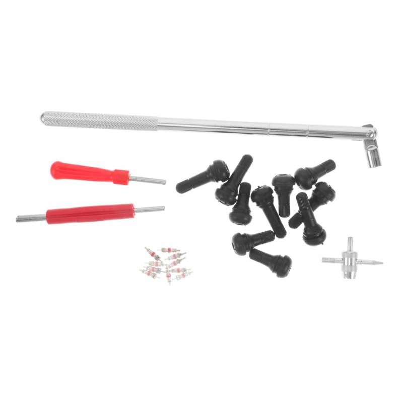 SOESFOUFU 36 Teiliges Ventilspitzen Zugstangen Set, Reparaturset Für Platte Reifen, Zubehör Für Luftkompressoren, Reparaturset Für Reifenfüller, Reparaturset Für Reifenpannen, Unterlegkeil von SOESFOUFU