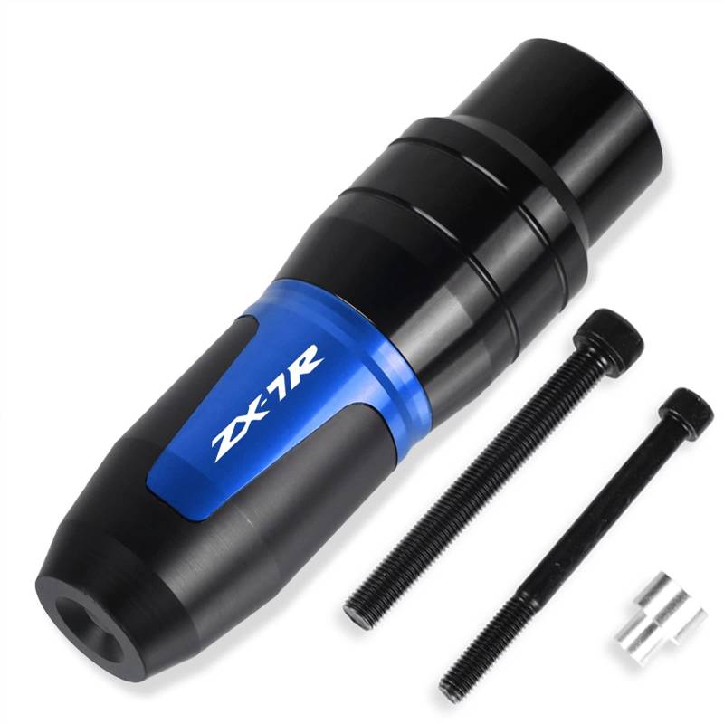 Sturzpads Motorrad FÜR K┐AWASAKI ZX-7R ZX7R 1989 1990 1991 1992 1993 1994 1995-2003 Zubehör Auspuffrahmenschieber Sturzpads Fallschutz(Blue,A-1 Piece) von SOFBO