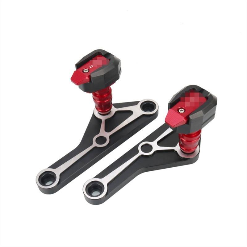 Sturzpads Motorrad Für D┐UCATI Für X┐DIAVEL 1260 1260S 2021 2022 Motorrad Fallschutz Rahmen Slider Verkleidung Schutz Crash Pad Protector(Red,DIAVEL) von SOFBO