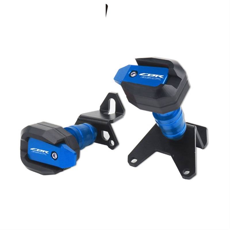 Sturzpads Motorrad Für H┐ONDA CB650R CBR650R 2021 Motorrad Fallschutz Rahmen Slider Verkleidungsschutz Crash Pad Protector(Blue,CBR650R) von SOFBO